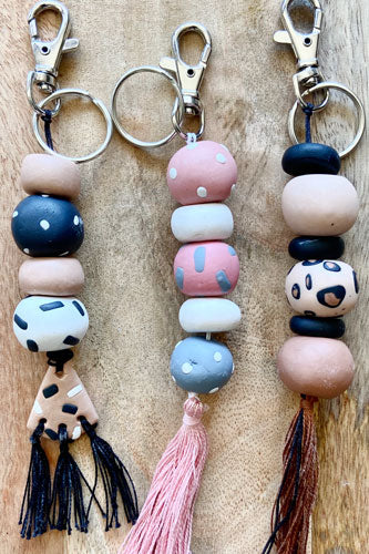 Polymer Bead Design Keyring • Art Craft Party – Maker's Loft