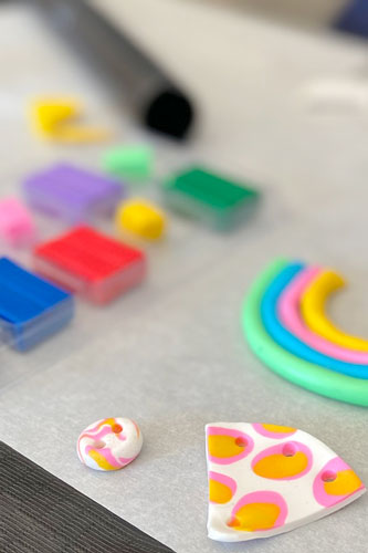 Polymer Bead Design Keyring • Art & Craft Party